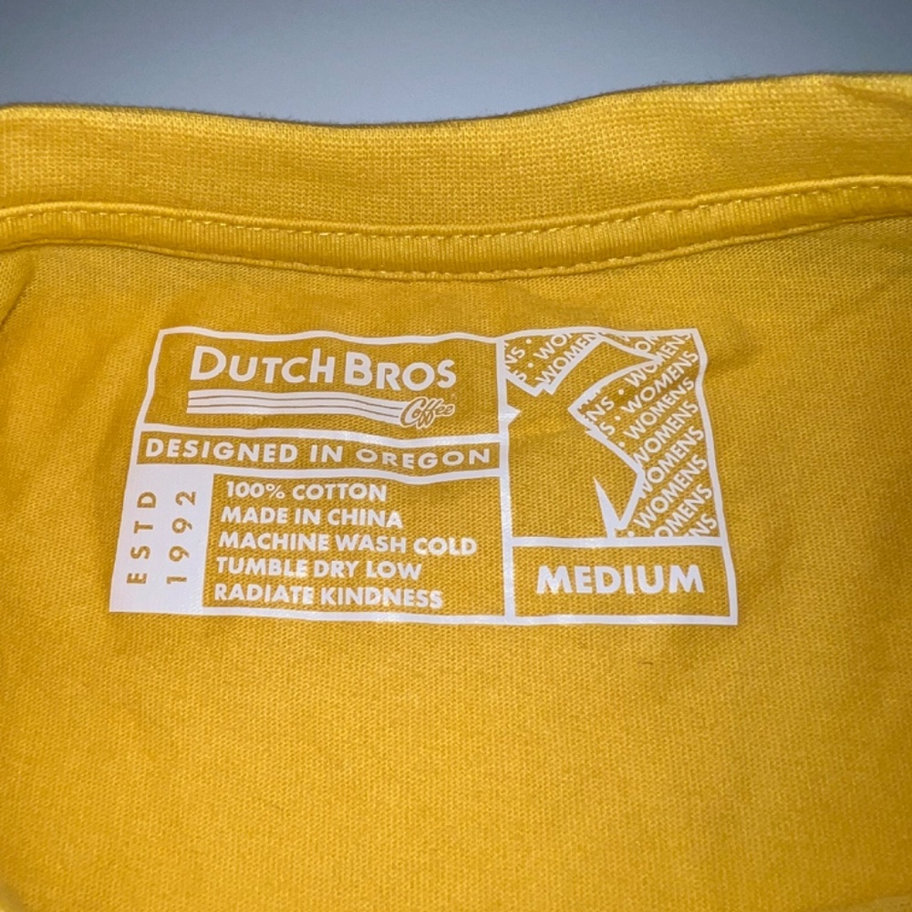 Guaranteed to Satisfy Dutch Bros T Shirt women’s Medium - Picture 2 of 4